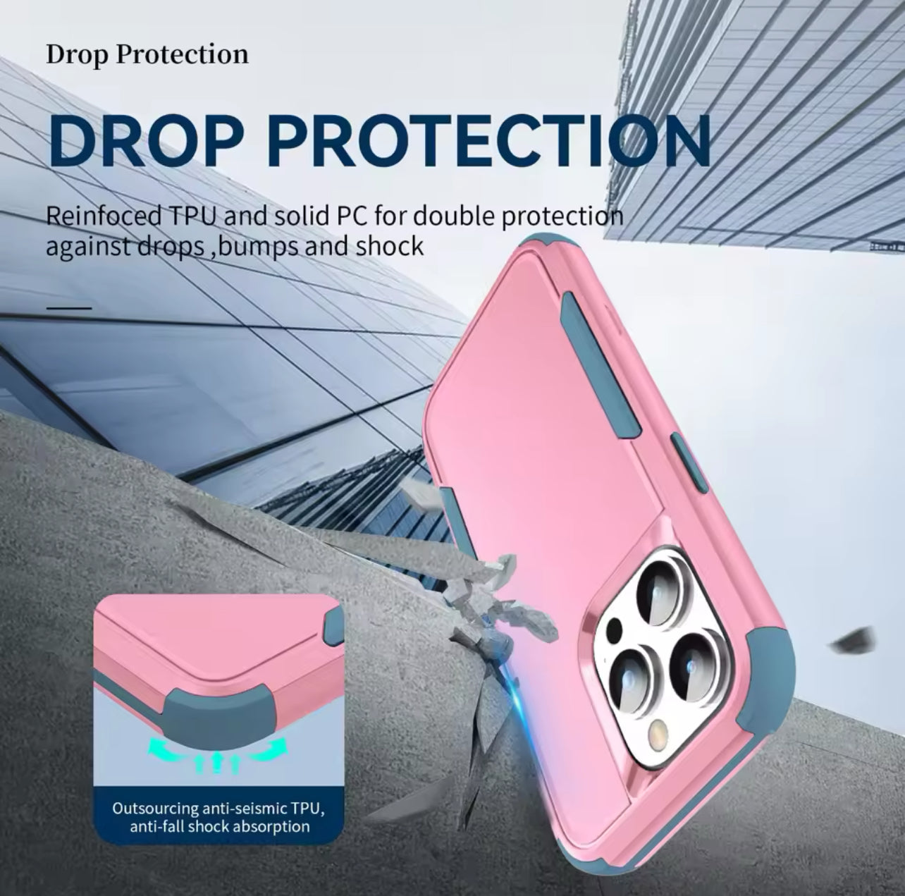 Premium Commuter Style DropProtection Colourful Phone Case- for Apple iPhone 16 Series Premium Commuter Style DropProtection Colourful Phone Case- for Apple iPhone 16 Series